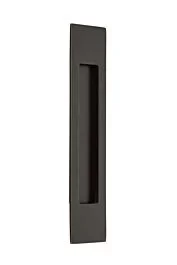Emtek Brass Modern Rectangular Cup Pull 10″ (254mm) Overall Length, Oil-Rubbed Bronze Cabinet Hardware Pull/Handle