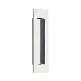 Emtek Brass Modern Rectangular Cup Pull 6″ (152mm) Overall Length, Polished Chrome Cabinet Hardware Pull/Handle