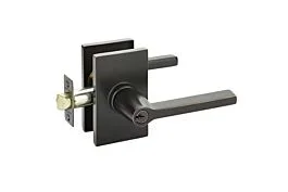 Emtek KIL Helios Lever, Modern Rectangular Rosette, LH, Oil Rubbed Bronze