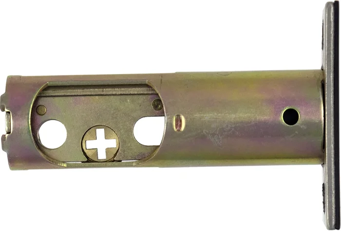 Emtek Latch for Deadbolt 2-3/8in Backset, Satin Nickel Finish