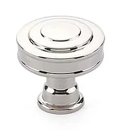 Emtek Transitional Heritage Glendon Polished Nickel Cabinet Hardware Knob 1-1/4″ Diameter