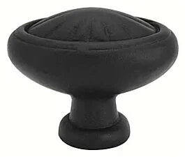 Emtek Tuscany Bronze Egg Flat Black Cabinet Hardware Knob 1-1/4″ Diameter
