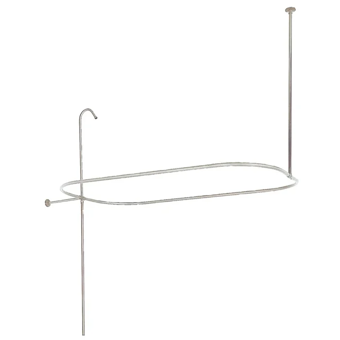 End Mount Rectangular Shower Riser with Enclosure, Brushed Nickel – Kingston Brass