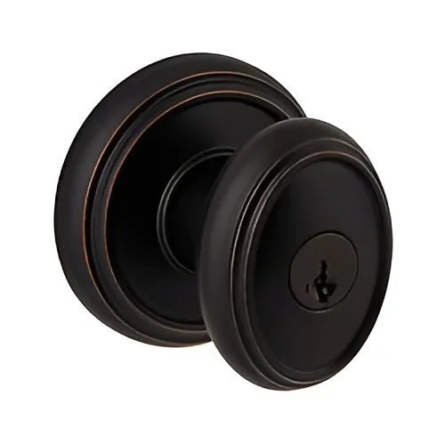 Entry Carnaby Knob with Round Rose and Smart Key – Venetian Bronze Finish