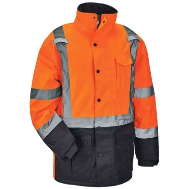 Ergodyne GloWear 8384 Hi-Vis Winter Jacket Quilted Parka – Type R, Class 3 – Orange