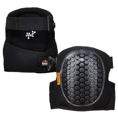 Ergodyne ProFlex 367 Lightweight Gel Knee Pads – Rounded Hard Cap