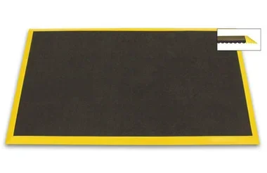 Ergomat Bubble Down with 2″ Yellow Bevels Anti-Fatigue Mat – 3’x11′