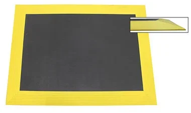 Ergomat XL Bubble Down with 3.5” yellow bevels Anti-Fatigue Mat – 4’x5′