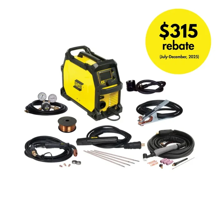 ESAB Rebel EMP 215ic Multiprocess MIG TIG Stick Welder