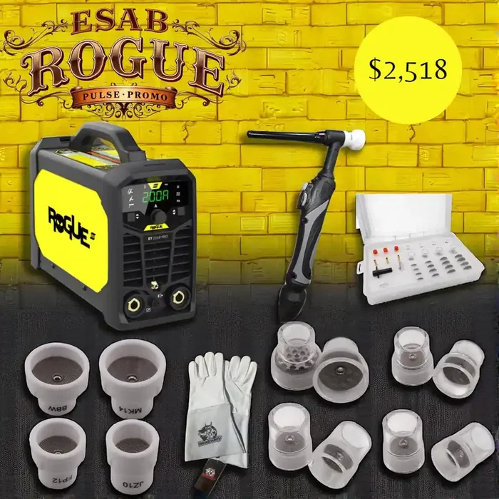 ESAB Rogue ET 201iP Pro HF Pulsed TIG/Stick Welder
