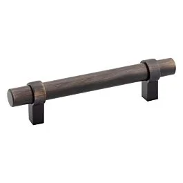 Euro Loop Style Solid Metal Pull / Handle Brushed Oil-Rubbed Bronze 5-1/32″ (128mm) Hole Centers, 6-5/8″ (168mm) Overall Length