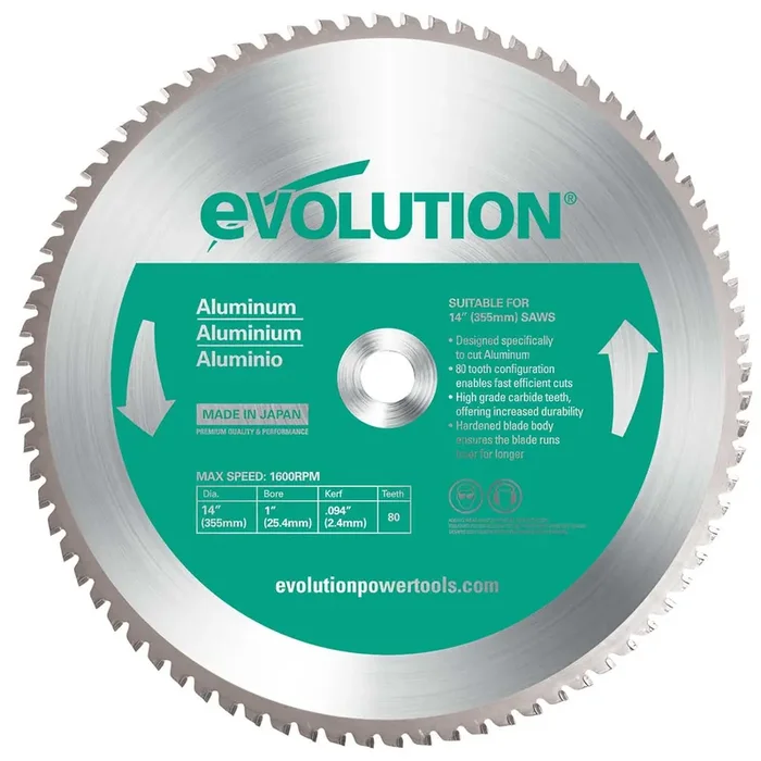 Evolution 14BLADEAL 14″ Aluminum Saw Blade