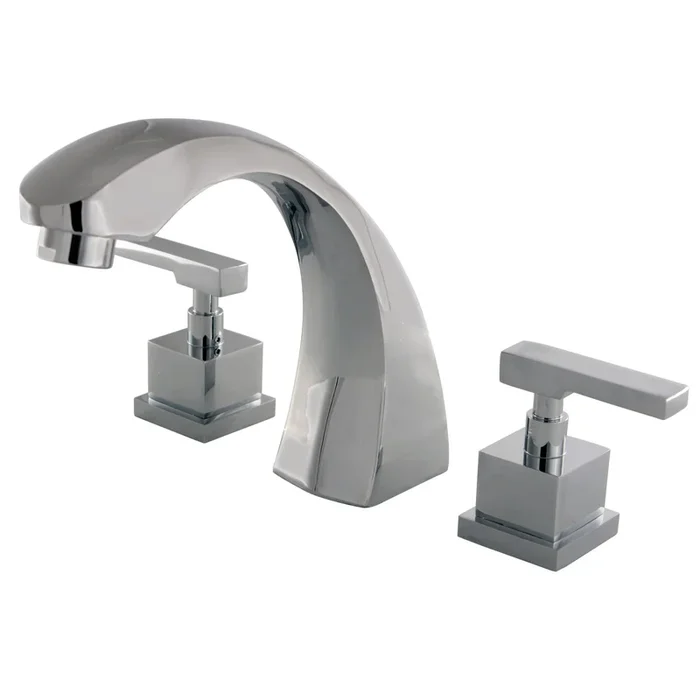 Executive Two-Handle Deck Mount Roman Tub Faucet – Polished Chrome by Kingston Brass