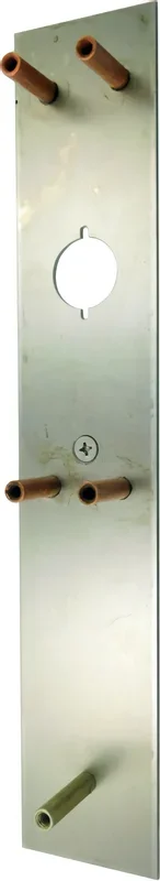 Exit Trim – Nightlatch Pull Handle x Plate, G3-Less Conventional Cylinder, 630/US32D Stainless Steel by Marks Hardware