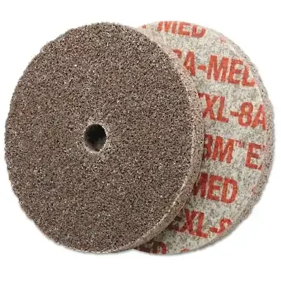 EXL Unitized Deburring Wheel, 3 in x 1/4 in, Medium, Aluminum Oxide, 18100 rpm