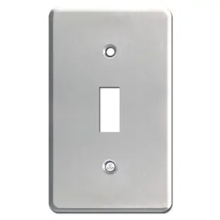 Extra Deep 1 Toggle Light Switch Cover – Satin Stainless Steel