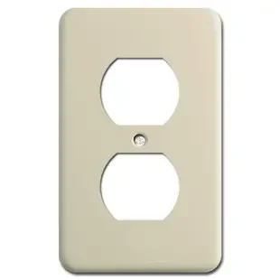 Extra Deep 9/16″ Duplex Electrical Receptacle Cover – Ivory