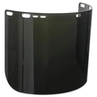 F50 Polycarbonate Special Face Shields, IRUV 5.0, D Shape, 8 in H x 15.5 in L