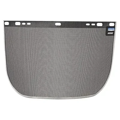 F60 Wire Faceshield, Uncoated, Black, Bound, 15.5 in L x 9 in H