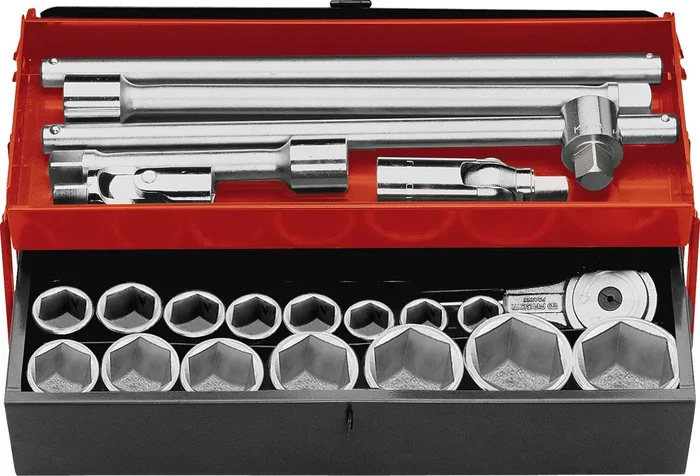 FACOM Steckschluessel 3/4Z 6-Kant, Set 22-tl