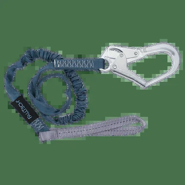 FallTech 6′ Internal Energy Absorbing Lanyard Single-leg with Choke-loop with Steel Rebar Hook – 82593L
