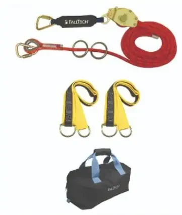 FALLTECH 60‘ TEMP HLL KIT 2-PERSON KERNMANTLE W/ENERGY ABSORBER