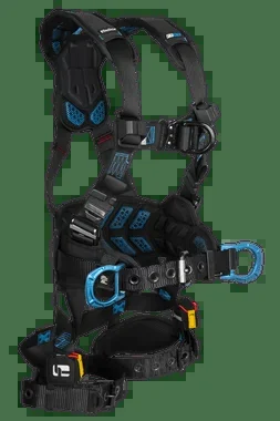 FallTech FT-One 4D Construction Climbing Full Body Harness Tongue Buckle Leg Adjustments – Medium – 8127BFDM