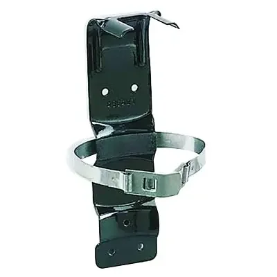 Fire Extinguisher Bracket, Metal, Black, 4 to 5 lb
