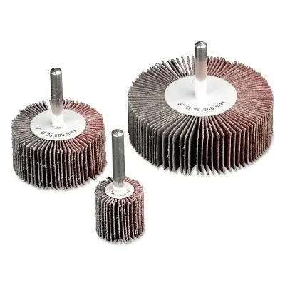Flap Wheel, 2 in dia x 1 in W, 80 Grit, 25000 RPM