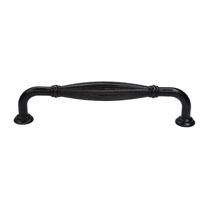 Fluted Fixed Cabinet Pull – 6″ Center to Center – Medium Bronze Finish by Emtek