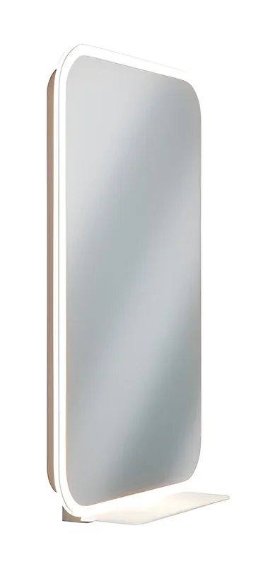 Frameless LED Mirror 24″ X 36″ with Shelf – Bradley