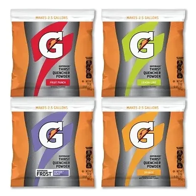 G Series 02 Perform Thirst Quencher Instant Powder, 21 oz, Pouch, 2.5 gal Yield, Assorted Flavors