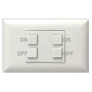 GE 2-Switch Low Voltage Classic Replacement Unit – 2 ON/OFF Pairs