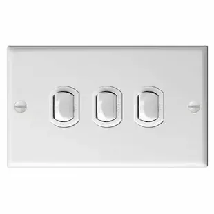 GE Low Voltage 3-Switch Wall Plate Replacement Despard Set
