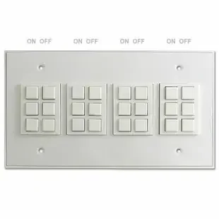 GE Master Panel 12-Switch Classic Control Panel – 12 ON/OFF Pairs