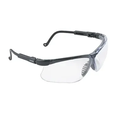 Genesis Eyewear, Clear, Polycarbonate, Ultra-dura, Black