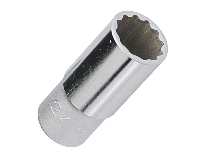 Genius Tools 1/2″ Dr. 19mm Deep Hand Socket (12-Point) – 437819