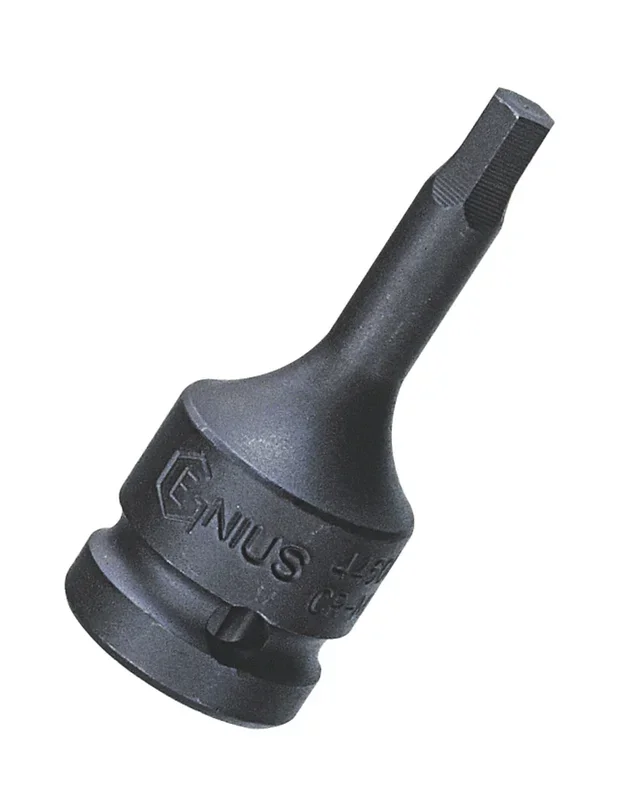 Genius Tools 1/2″ Dr. 3/16″ Hex Impact Bit Socket, 60mmL (CR-Mo) – 466006