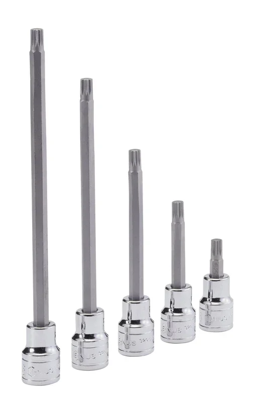 Genius Tools 1/2″ Dr. M10 Triple Square Bit Socket, 55mmL – 440+8110