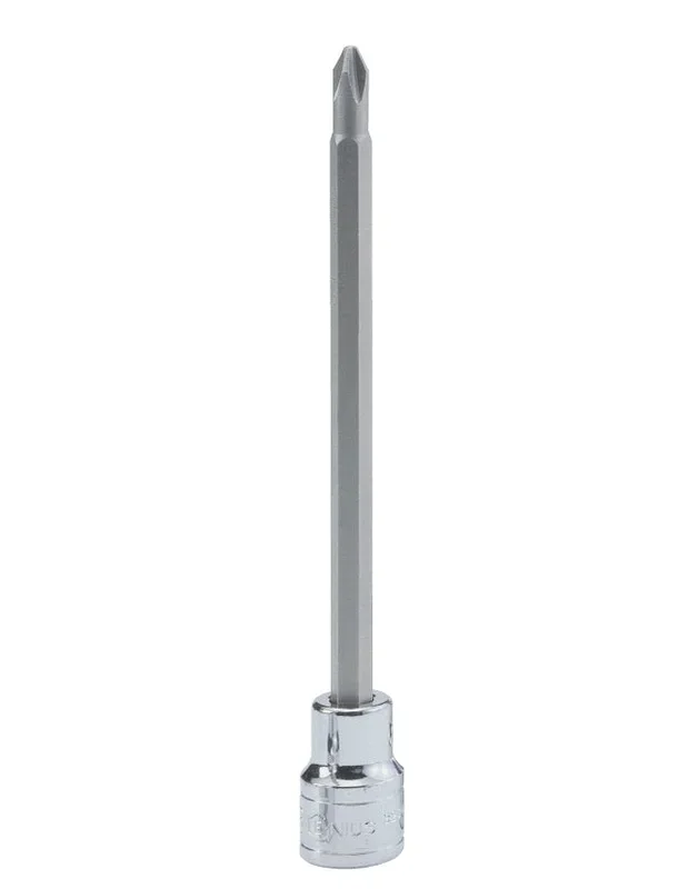 Genius Tools 1/2″ Dr. PH.2 Phillips Bit Socket, 80mmL – 408+1302