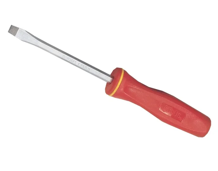 Genius Tools 1.2 x8.0mm Slotted Screwdriver w/Plastic Handle, 285mmL – 594+1980
