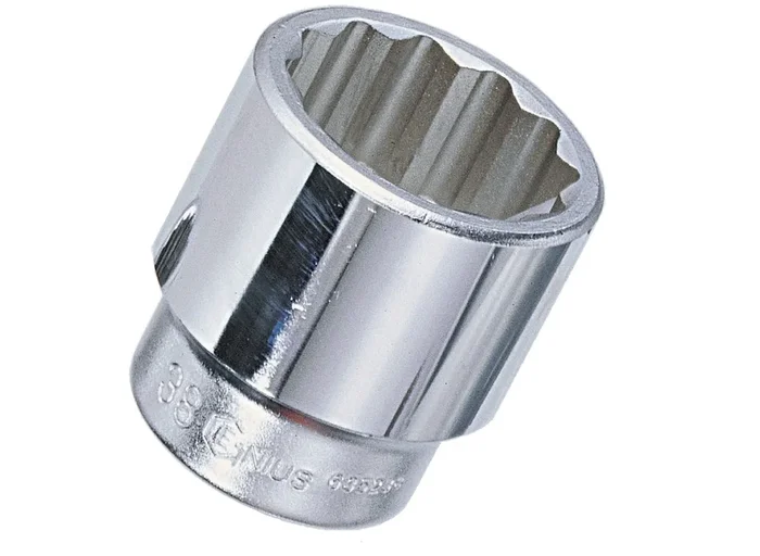 Genius Tools 1″ Dr. 3-3/16″ Hand Socket (12-Point) (CR-Mo) – 877102