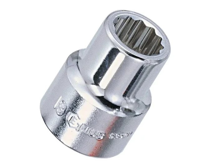 Genius Tools 1″ Dr. 42mm Hand Socket (12-Point) (CR-Mo) – 837042