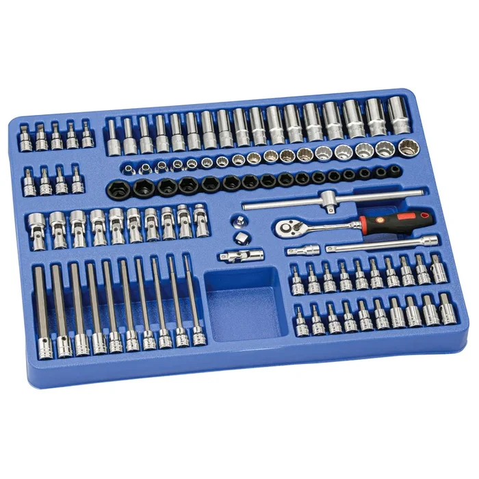 Genius Tools 106 Piece 3/8″ Dr. Metric Tool Set – MS-106M