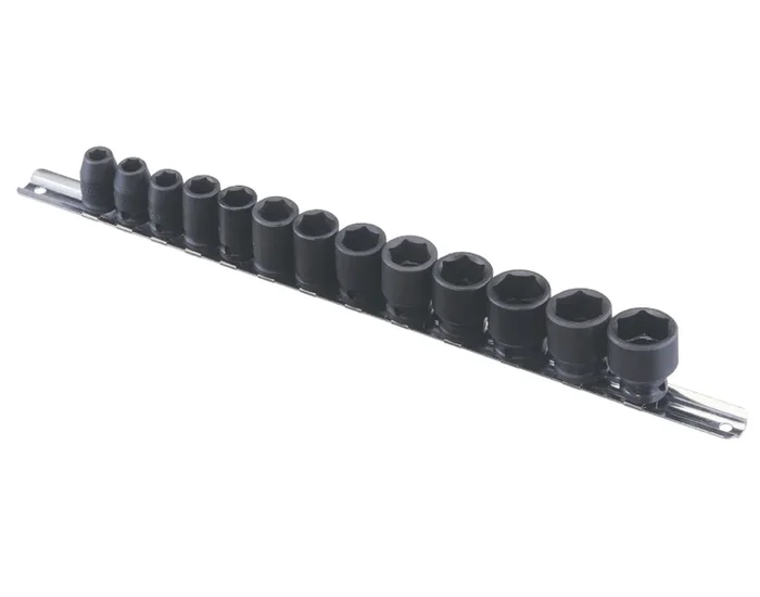 Genius Tools 13 Piece 3/8″ Dr. SAE Impact Socket Set (CR-Mo) – CM-313S