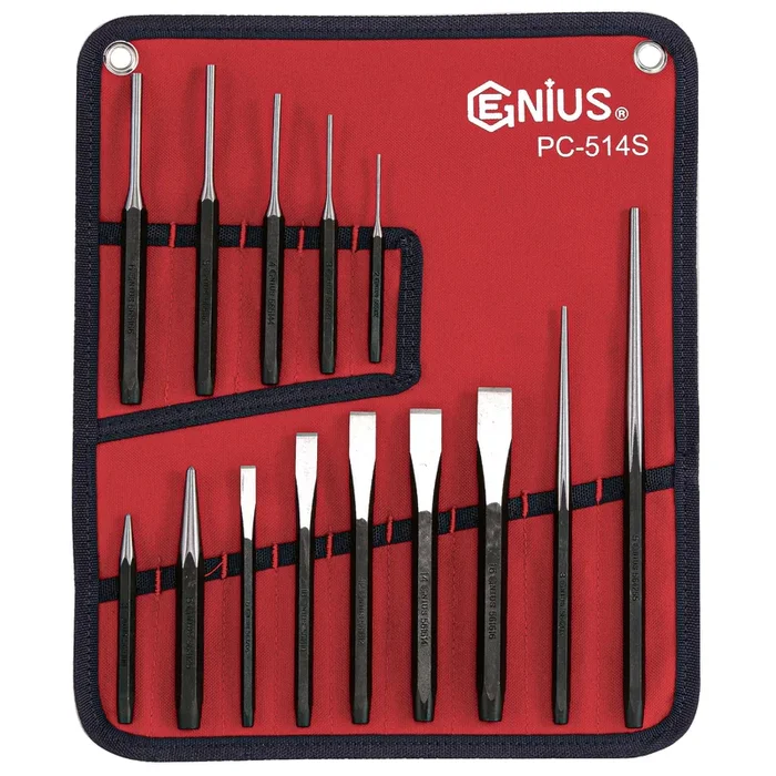 Genius Tools 14 Piece SAE Punch & Chisel Set – PC-514S