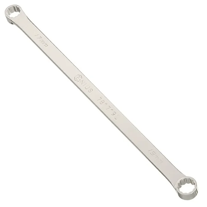 Genius Tools 22 x 24mm Extra Long Box End Wrench, 435mmL – 782224L