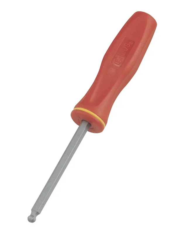 Genius Tools 3/16″ Wobble Hex Screwdriver w/Plastic Handle, 180mmL – 593+5712
