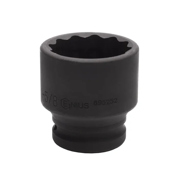 Genius Tools 3/4″ Dr. 1-5/8″ Thin Wall Impact Socket (12-Point) (CR-Mo) – 695252