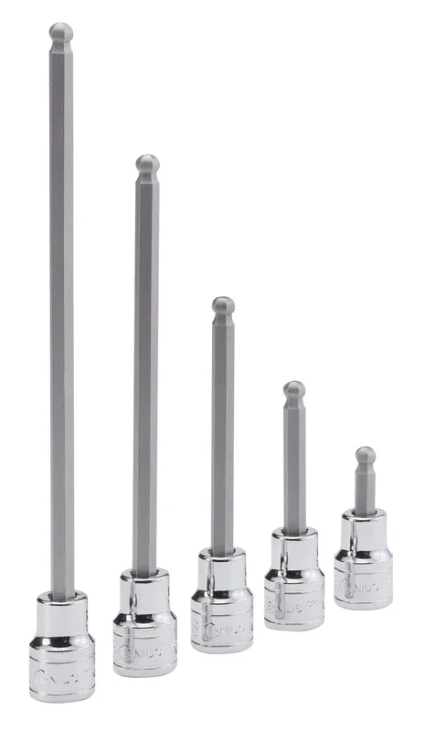 Genius Tools 3/8″ Dr. 5/16″ Wobble Hex Bit Socket, 110mmL – 310+5520